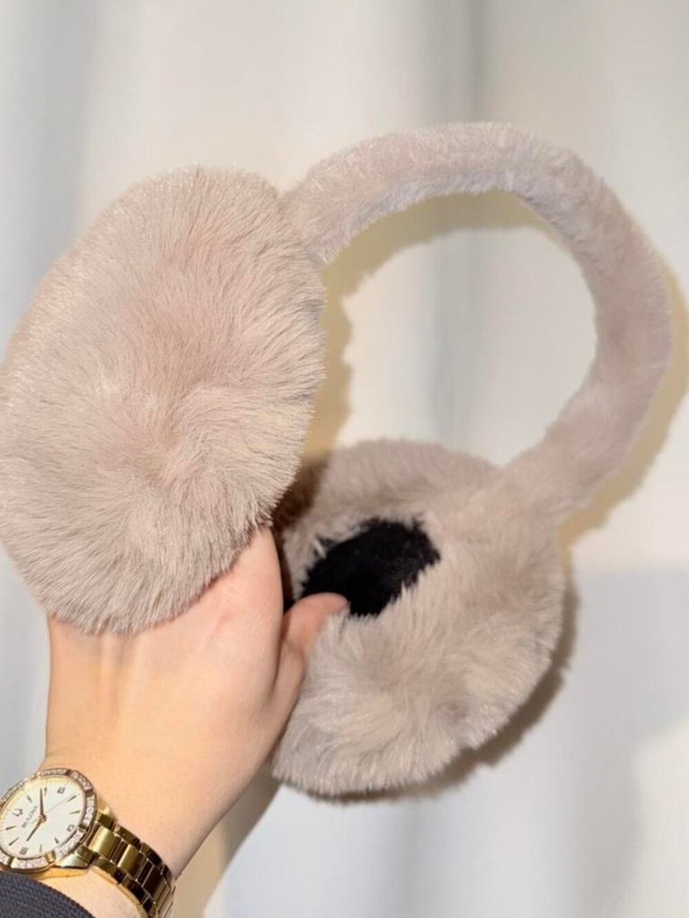 Women's Grey and Cream Hat